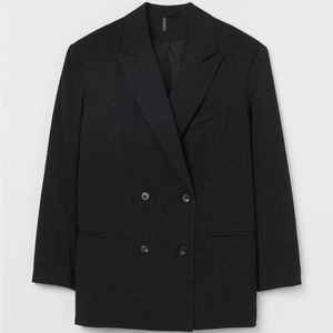 ❌SOLD❌ H&M Black Oversized Doubled Breasted Blazer